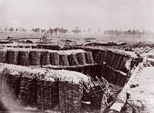 Fort Sedgwick near Petersburg, interior, 1864. Creator: Tim O'Sullivan