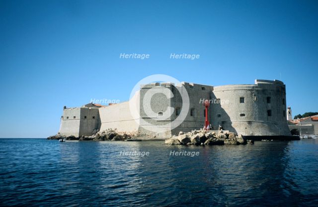 Fort St John, Dubrovnik, Croatia. Creator: Vivienne Sharp.