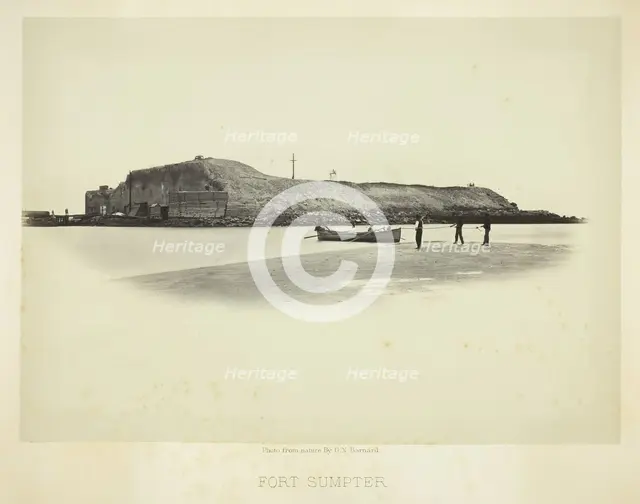 Fort Sumpter, 1865/66. Creator: George N. Barnard.