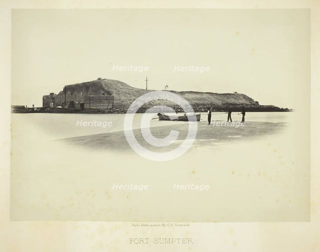 Fort Sumpter, 1865/66. Creator: George N. Barnard.