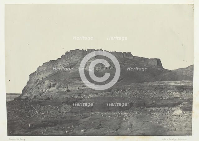 Forteress D'Ibrym (Ancienne Premmis), Vue Prise Au Sud; Nubie, 1849/51, printed 1852. Creator: Maxime du Camp.
