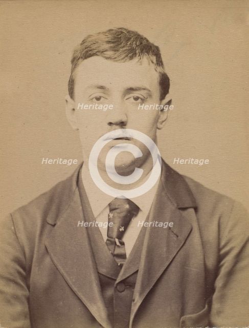 Forti. Alfred. 18 ans, né à Milan (Italie). Restaurateur. Anarchiste. 27/2/94., 1894. Creator: Alphonse Bertillon.