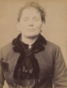 Forti. Ernesta. 45 (ou 46) ans, née à Lodi (Italie). Laitière. Anarchiste. 27/2/94., 1894. Creator: Alphonse Bertillon