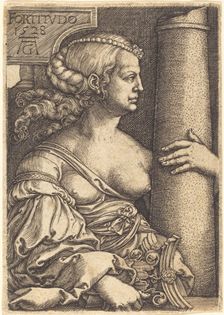 Fortitude, 1528. Creator: Heinrich Aldegrever