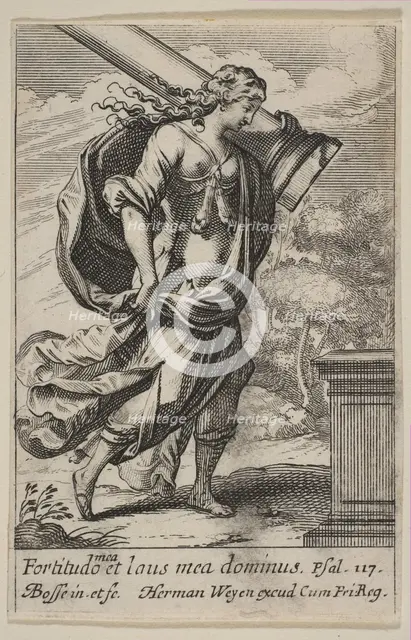 Fortitude, 1636. Creator: Abraham Bosse.