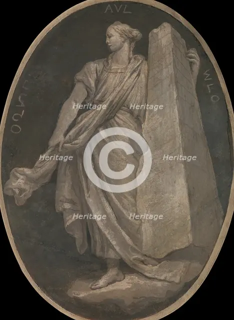 Fortitude, 1760. Creator: Workshop of Giovanni Battista Tiepolo.