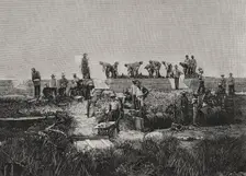Fortification works on the coast of Santiago de Cuba, Cuban War of Independence (1895-1898), 1898. Creator: Arturo Carretero y Sánchez
