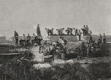 Fortification works on the coast of Santiago de Cuba, Cuban War of Independence (1895-1898), 1898. Creator: Arturo Carretero y Sánchez