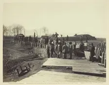 Fortifications at Manassas, March 1862. Creators: Barnard & Gibson, George N. Barnard, James F. Gibson