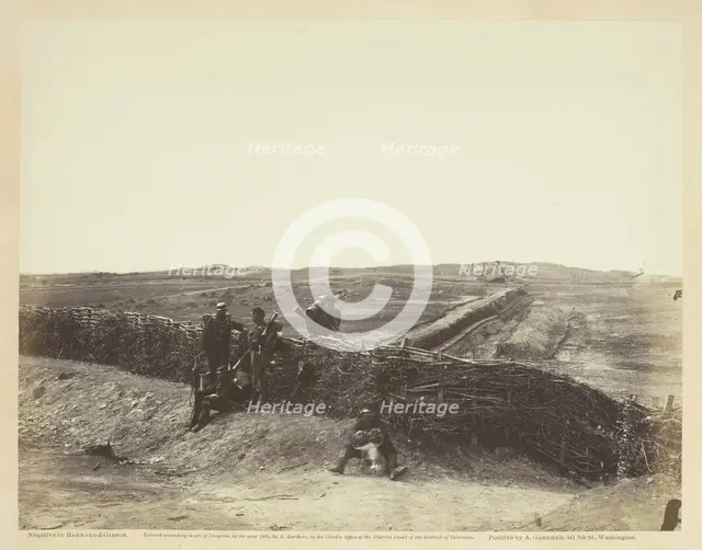 Fortifications on Heights of Centreville, Virginia, March 1862. Creators: Barnard & Gibson, George N. Barnard, James F. Gibson.