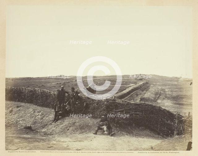 Fortifications on Heights of Centreville, Virginia, March 1862. Creators: Barnard & Gibson, George N. Barnard, James F. Gibson.