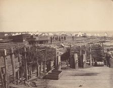 Fortifications, Manassas, Occupied by 13th Mass., 1862. Creator: Mathew Brady
