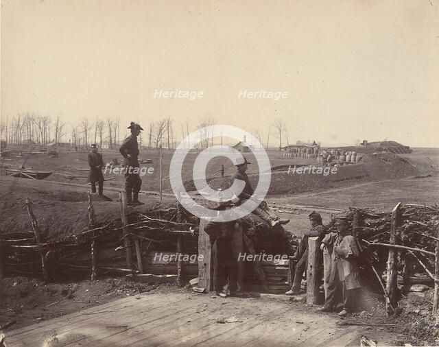 Fortifications, Manassas, March 1862. Creators: Barnard & Gibson, George N. Barnard, James F. Gibson.