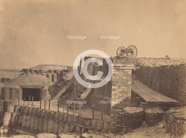Fortifications Near Charleston, South Carolina, ca. 1861. Creator: Attributed to George Stacy.