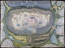 Fortified City of Ranthambhor, ca. 1810-18. Creator: Generation of Bagta (active ca. 1761-1814)