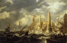 Fortified Harbour, 1646. Creator: Bonaventura Peeters I
