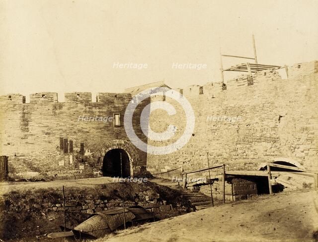Fortified Walls with Canal, 1860. Creator: Felice Beato.
