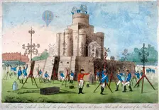 Fortress in Green Park, Westminster, London, 1814. Artist: Anon