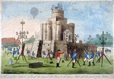 Fortress in Green Park, Westminster, London, 1814. Artist: Anon