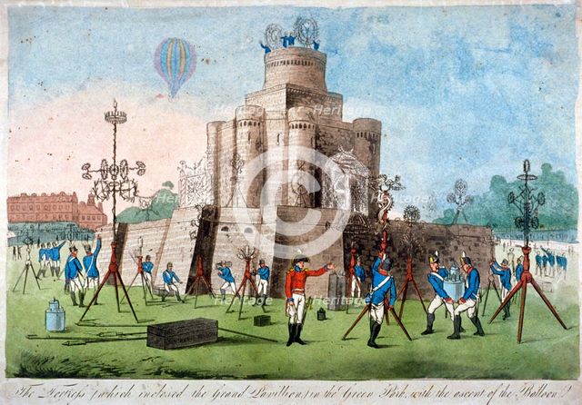 Fortress in Green Park, Westminster, London, 1814. Artist: Anon
