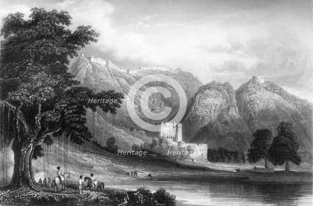 'Fortress of Bowrie, in Rajpootana', 1845. Creator: William Purser.