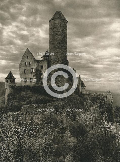 'Fortress of Hornberg-on the-Neckar. Goetz von Berlichgen died here', 1931. Artist: Kurt Hielscher.