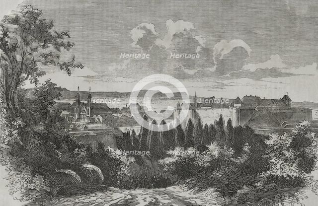 Fortress of Sedan, France, 1870.  Creator: Tomas Padro Pedret.