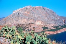 Fortress of Palamidi, Nafplion, Peloponnese, Greece. Creator: Vivienne Sharp