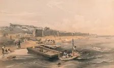 Fortress of Yenikale Looking Towards the Sea of Azof 1856. Artist: Georges McCulloch