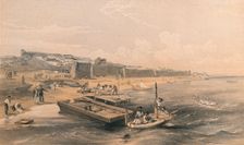 Fortress of Yenikale Looking Towards the Sea of Azof 1856. Artist: Georges McCulloch