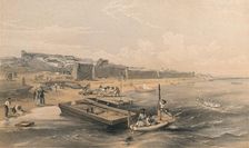 Fortress of Yenikale Looking Towards the Sea of Azof 1856. Artist: Georges McCulloch