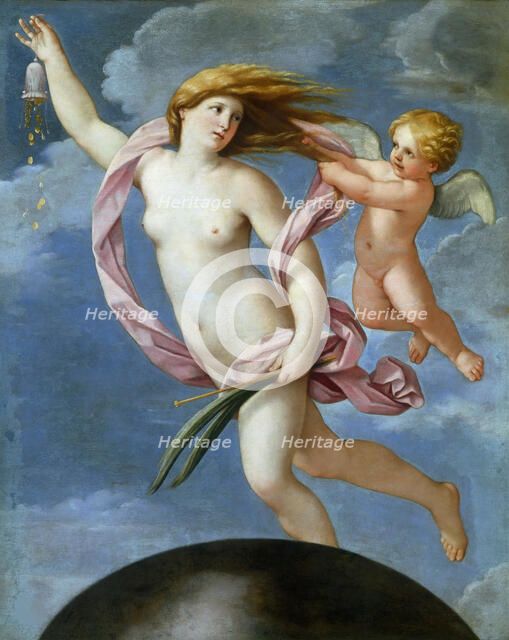 Fortuna with a purse, 1637. Creator: Reni, Guido (1575-1642).