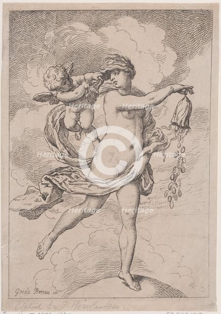 Fortuna with a Purse, 1795-99., 1795-99. Creator: Thomas Rowlandson.
