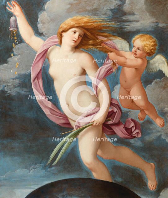 Fortuna with a purse, ca 1636. Creator: Reni, Guido (1575-1642).