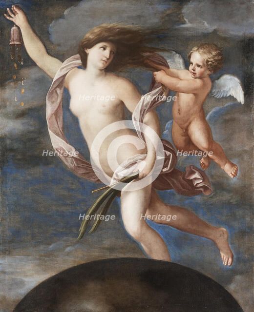 Fortuna and Cupid. Artist: Sirani, Elisabetta (1638-1665)