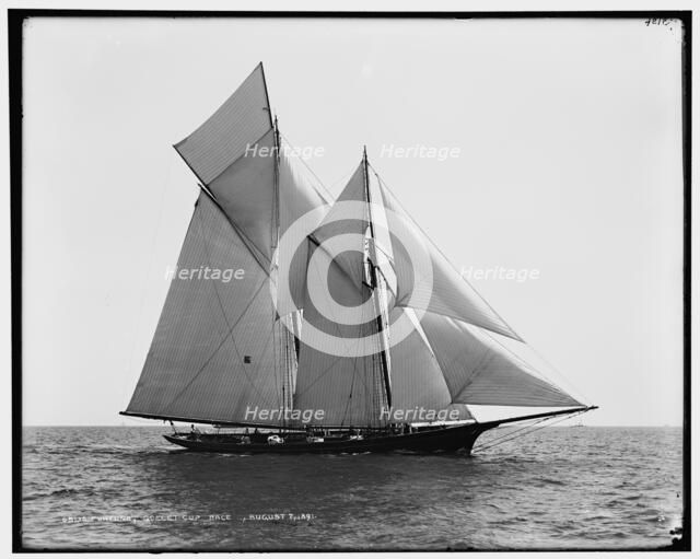 Fortuna, Goelet Cup Race, 1891 Aug 7. Creator: Unknown.