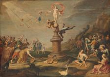 Fortuna shares her gifts, Mid of 17th cen.