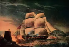 Fortunate Escape of the Juno' c1795. Artist: Robert Dodd