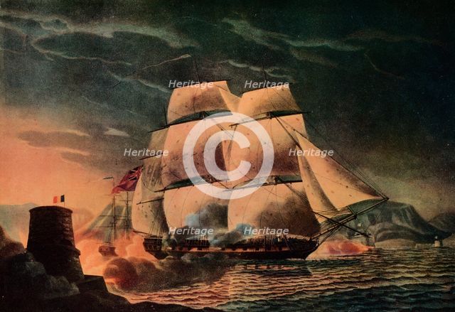 'Fortunate Escape of the 'Juno'', c1795. Artist: Robert Dodd.