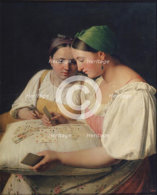 Fortune Telling, 1842. Artist: Venetsianov, Alexei Gavrilovich (1780-1847)