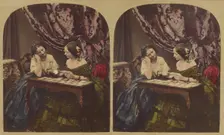 Fortune Telling, about 1865. Creator: London Stereoscopic & Photographic Co