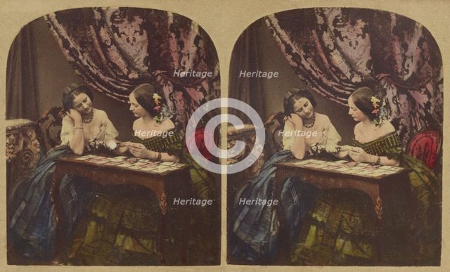Fortune Telling, about 1865. Creator: London Stereoscopic & Photographic Co.