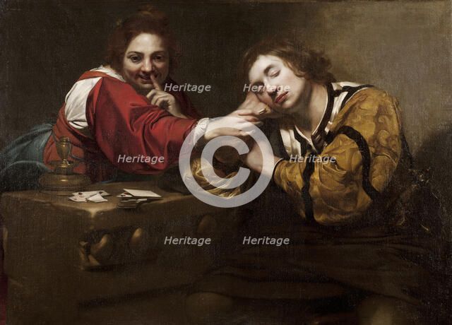 Fortune Telling Scene (Sleeper Awakened by a Young Woman), 1620s.