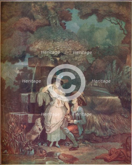 Fortune and Misfortune, or The Broken Pitcher, 1787, (1909). Creator: Philibert Louis Debucourt.