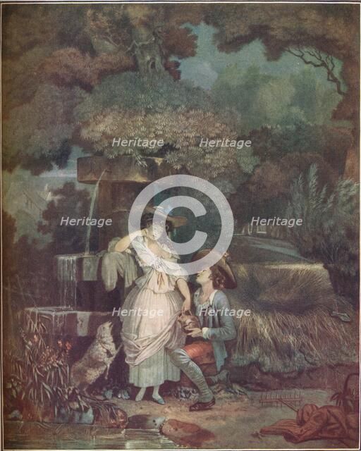 Fortune and Misfortune, or The Broken Pitcher, 1787, (1909). Creator: Philibert Louis Debucourt.