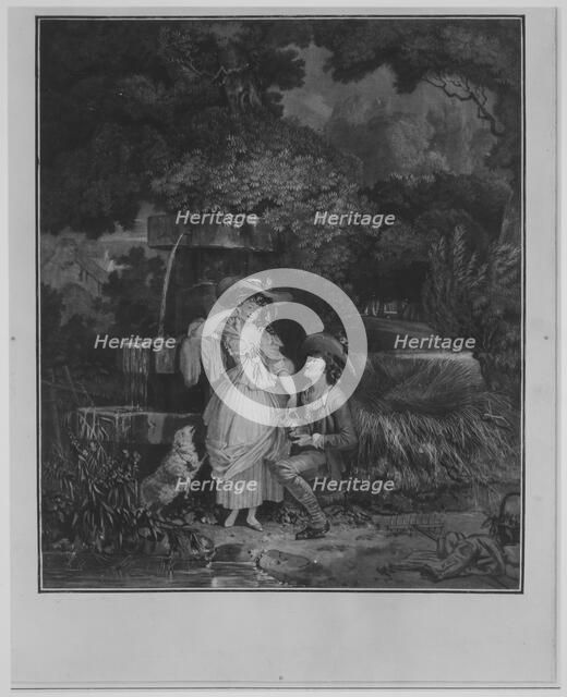 Fortune and Misfortune, or The Broken Pitcher, 1787 Creator: Philibert Louis Debucourt.