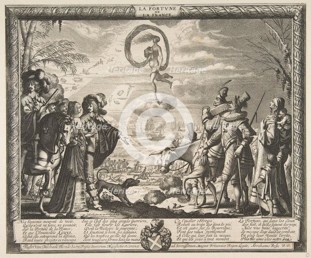 Fortune Favoring France (La Fortune de la France), ca. 1635-37. Creator: Abraham Bosse.