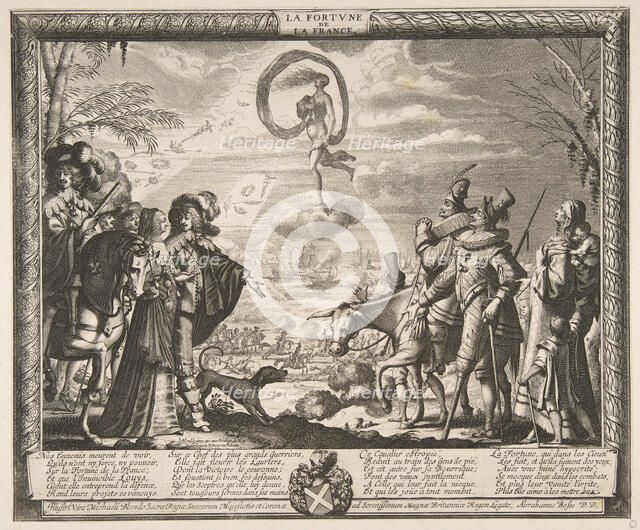 Fortune Favoring France (La Fortune de la France), ca. 1635-37. Creator: Abraham Bosse.