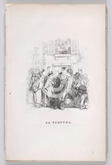 Fortune from The Complete Works of Béranger, 1836. Creator: J Constantine Beneworth.