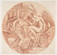 Fortune Making a Prince Drink, ca. 1543. Creator: Antonio Fantuzzi